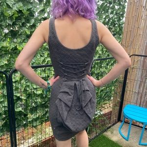 🔥HP!🔥 Betsey Johnson Corset Bustle Bodycon Dress